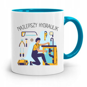 Kubek Błękitny Prezent Dla Hydraulika Najlepszy