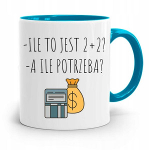 Kubek Błękitny Prezent Dla Księgowej Księgowego