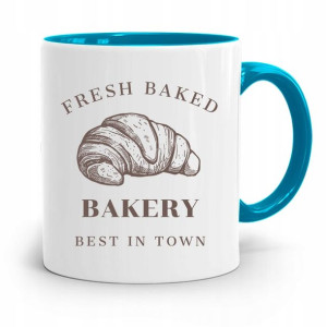 Kubek Błękitny Prezent Dla Piekarza Fresh Baked