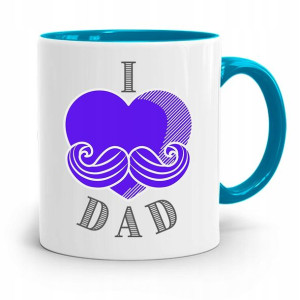 Kubek Błękitny Prezent Dla Taty Ojca I Love Dad