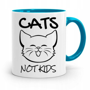 Kubek Błękitny Prezent Dzień Dziecka Cat For Kids