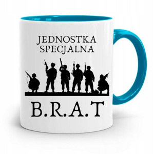 Kubek Błękitny Prezent Jednostka Specjalna Brat