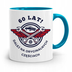 Kubek Błękitny Prezent Na Urodziny 60 60te 60-te