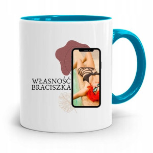 Kubek Błękitny Prezent Własność Braciszka