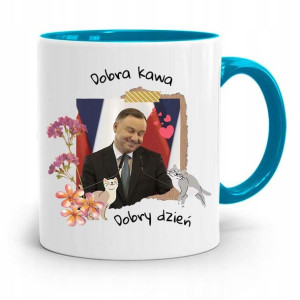 Kubek Błękitny Prezydenta Andrzej Duda Dobra Kawa