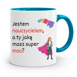 Kubek Błękitny Rezent Na Dzień Nauczyciela