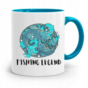 Kubek Błękitny Wędkarza Rybak Fishing Legend