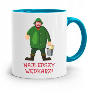 Kubek Błękitny Wędkarza Rybak Najlepszy Wędkarz