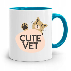 Kubek Błękitny Weterynarza Cute Vet Prezent