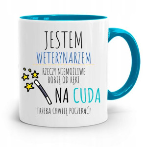 Kubek Błękitny Weterynarza Jestem Weterynarzem