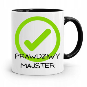 Kubek Czarny Budowlańca Majstra Fachowca Prezent
