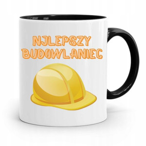 Kubek Czarny Budowlańca Majstra Fachowca Prezent