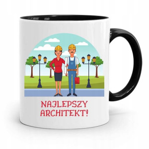 Kubek Czarny Dla Architekta Najlepszy Architekt!