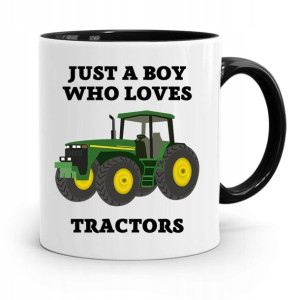 Kubek Czarny Dla Chłopaka A Boy Who Loves Tractors