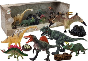 Dinozaury Duży  Zestaw Figurek  7 sztuk z Akcesoriami