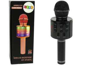 Mikrofon Bezprzewodowy USB Głośnik Nagrywanie Karaoke Model WS-858 Czarny