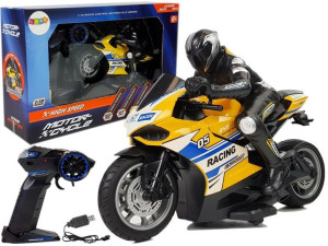 Motor Sportowy Ścigacz Zdalnie Sterowany 2.4G  Zasięg 35 m Żółty