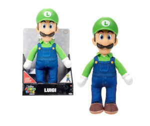 SUPER MARIO MOVIE Maskotka LUIGI Pluszak 40cm
