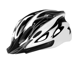 Uniwersalny Kask Rowerowy - Biało Czarny