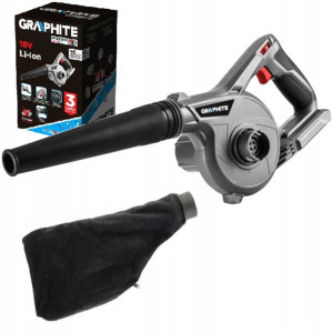 Odkurzacz Dmuchawa Ogrodowa 2 W 1 18v Graphite
