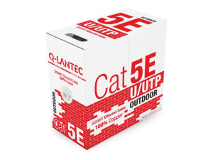 Kabel Utp Kat.5e Pe 4pr 305m Zewnętrzny Suchy Q-lantec - Q-lantec