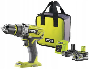 Wiertarko-wkrętarka R18pd31-252s + 5ah, 2ah Ryobi