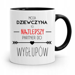 Kubek Czarny Dla Dziewczyny Partner Do Wygłupów