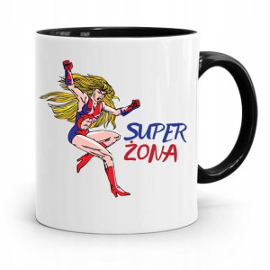 Kubek Czarny Dla Dziewczyny Żony Super Żona