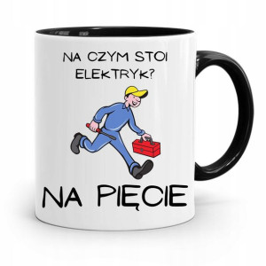 Kubek Czarny Dla Elektryka Na Czym Stoi Elektryk?