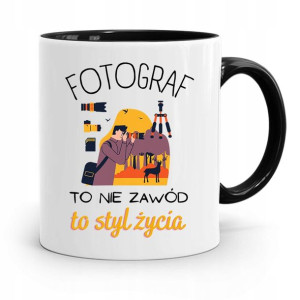 Kubek Czarny Dla Fotografa To Styl Życia Prezent