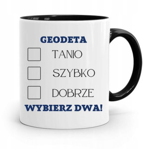 Kubek Czarny Dla Geodety Tanio Szybko Dobrze