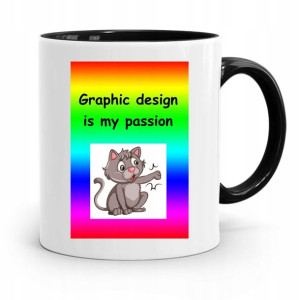 Kubek Czarny Dla Grafika Graphic Is My Passion