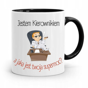 Kubek Czarny Dla Kierownika Jestem Kierownikiem