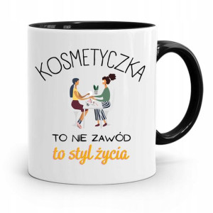 Kubek Czarny Dla Kosmetyczki To Styl Życia