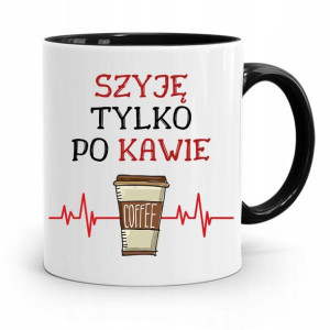Kubek Czarny Dla Krawcowej Szyje Tylko Po Kawie