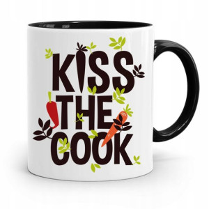 Kubek Czarny Dla Kucharza Kucharki Kiss The Cook