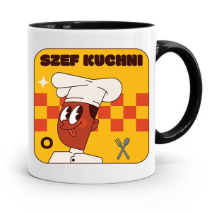 Kubek Czarny Dla Kucharza Kucharki Szef Kuchni
