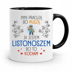 Kubek Czarny Dla Listonosza Jestem Listonoszem