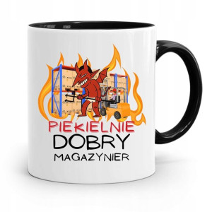 Kubek Czarny Dla Magazyniera Piekielnie Dobry