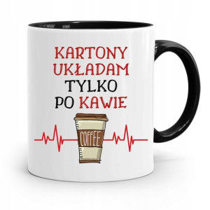 Kubek Czarny Dla Magazyniera Tylko Po Kawie