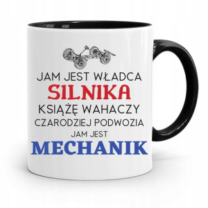 Kubek Czarny Dla Mechanika Jam Jest Władca Silnika