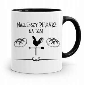 Kubek Czarny Dla Najlepszego Piekarza Na Wsi