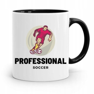 Kubek Czarny Dla Piłkarza Professional Soccer