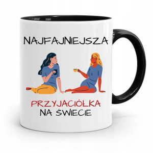 Kubek Czarny Dla Przyjaciela Najfajniejsza