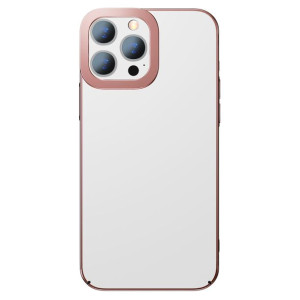 Przeźroczyste Etui Baseus Glitter do iPhone 13 Pro Max (różowe)