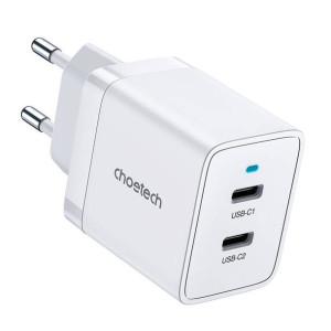 Ładowarka sieciowa Choetech PD5006 2x USB-C, 40W (biała)