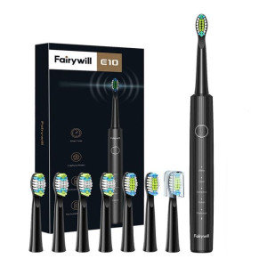 Szczoteczka soniczna do zębów z zestawem końcówek FairyWill FW-E10 (czarna)