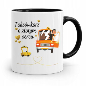 Kubek Czarny Dla Taksówkarza O Złotym Sercu