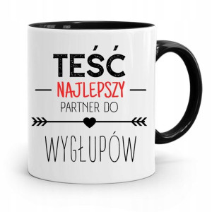 Kubek Czarny Dla Teścia Taty Najlepszy Partner