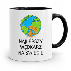 Kubek Czarny Dla Wędkarza Najlepszy Na Świecie